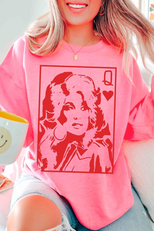 Queen Of Hearts Sweatshirt Finding July